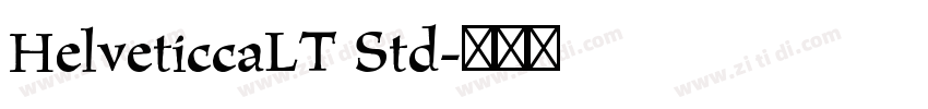 HelveticcaLT Std字体转换